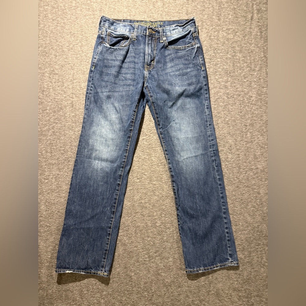 American Eagle Jeans men’s 31x32 blue Original Straight cotton Y2K comfort denim
